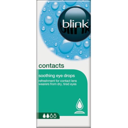 Bauschlomb Blink Contacts Lubricating Eye Drops Hyaluronate Hydration Dry Lens Relief And Allday Contact Lens Comfort