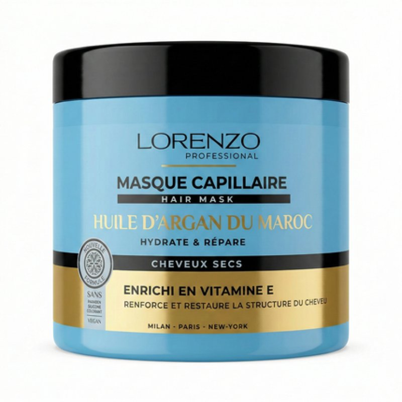 Lorenzo Professional Hair Mask With Argan Oil From Morocco 500ml