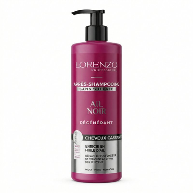 Lorenzo Professional Black Garlic Conditioner For Brittle Hair 500ml