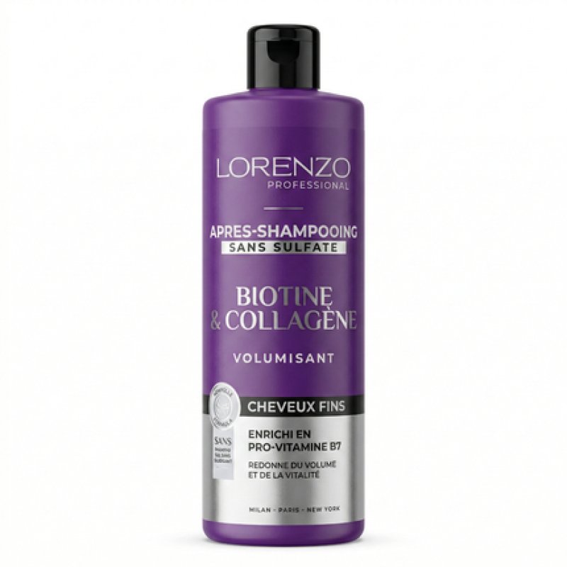 Lorenzo Professional 500ml Biotin And Collagen Conditioner For Fine Hair