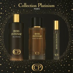 Collection Platinum Bois Intense Perfume Set 100ml Perfume 250ml Shower Gel 10ml Extract