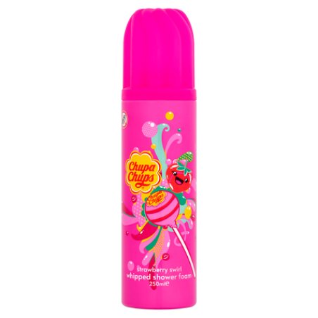 Chupa Chups Strawberry Swirl Whipped Shower Foam 250ml