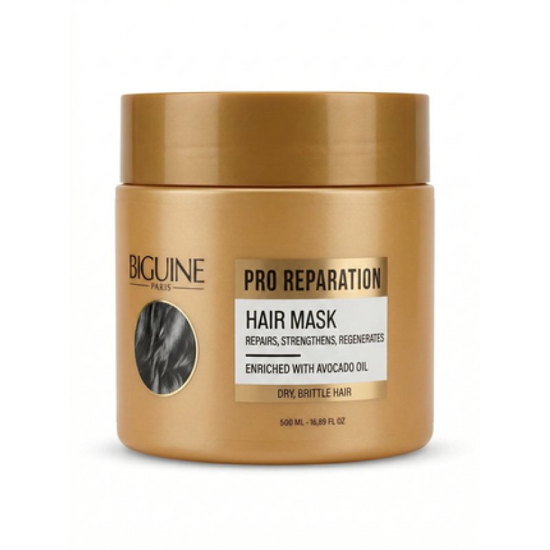 Biguine Paris Pro Repair Hair Mask For Dry And Brittle Hair Enriched With Avocado 500ml