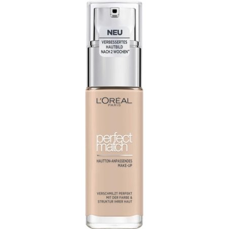 L'Oreal Paris Perfect Match Foundation Perfect Blend Skin Tone and 24h Moisturizing Ivory Rose 30ml