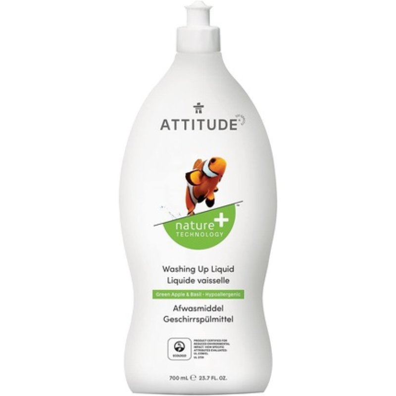 Attitude Apple Basil Dish Soap 700ml