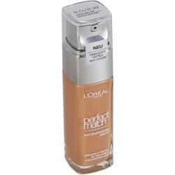 L'Oréal Paris Liquid Foundation with Hyaluronic and Aloe Vera Perfect Match Makeup 30ml Golden Cappuccino