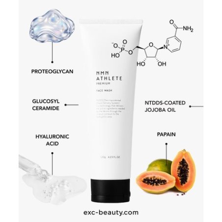Vicella Laboratory Nmn Athlete Premium Face Wash 120g