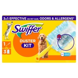 Swiffer Duster Starter Kit With 3 Pet Cloths