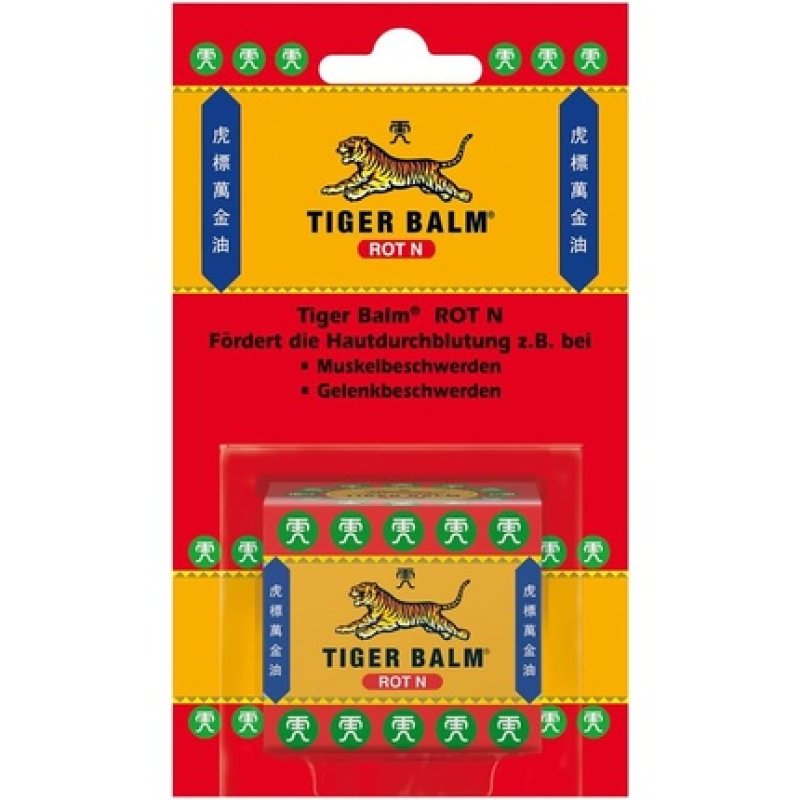 Tiger Balm Red N - Natural Balm for Promoting Skin Circulation - Rub with High-Quality Essential Oils 19.4g