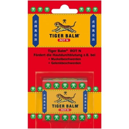 Tiger Balm Red N - Natural Balm for Promoting Skin Circulation - Rub with High-Quality Essential Oils 19.4g