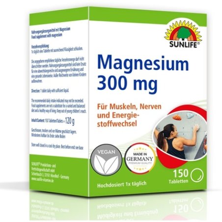 Sunlife Magnesium Tablets 300mg