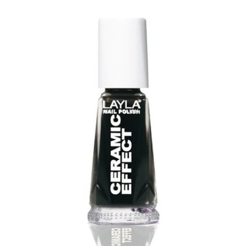Layla Cosmetics Smalto Layla Ceramic Effect nail polish 10 ml Black Gloss