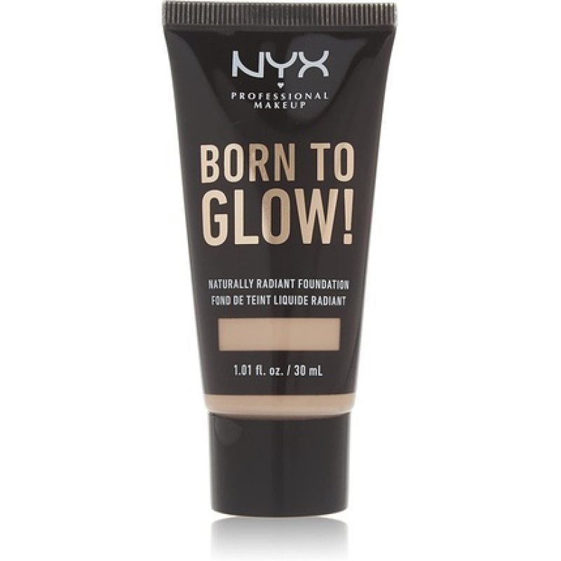 NYX Professional Makeup compatible - Born To Glow Naturally Radiant Foundation - Nude
