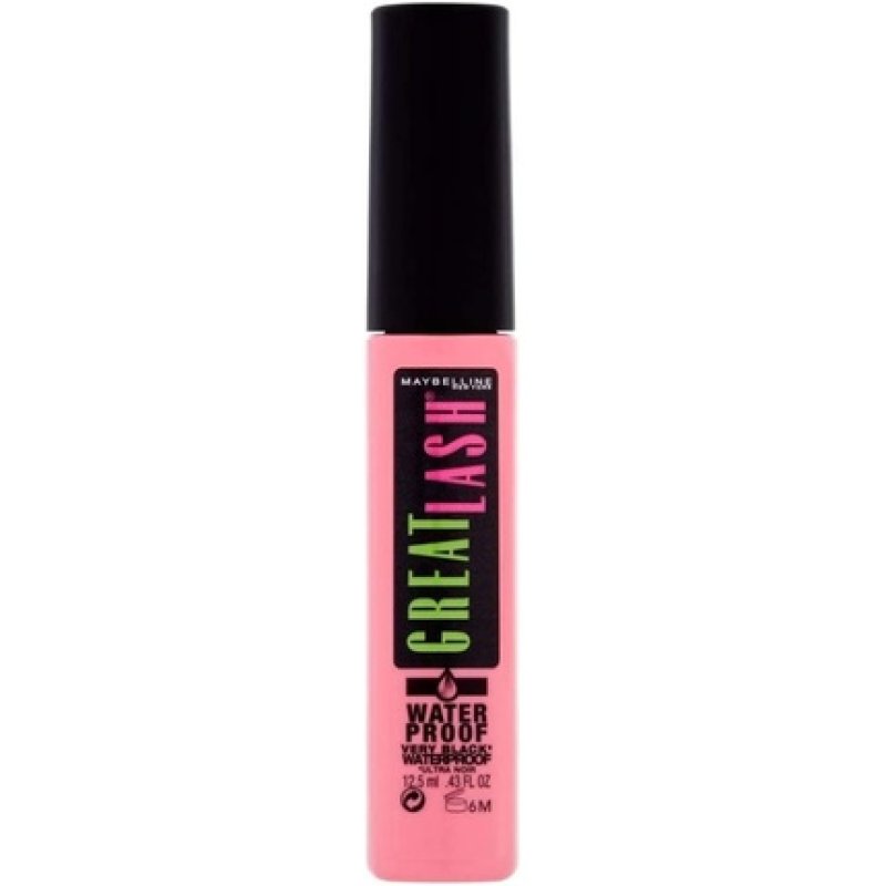 Maybelline New York Great Lash Waterproof Mascara for Thicker and More Voluminous Lashes 12.5ml Very Black