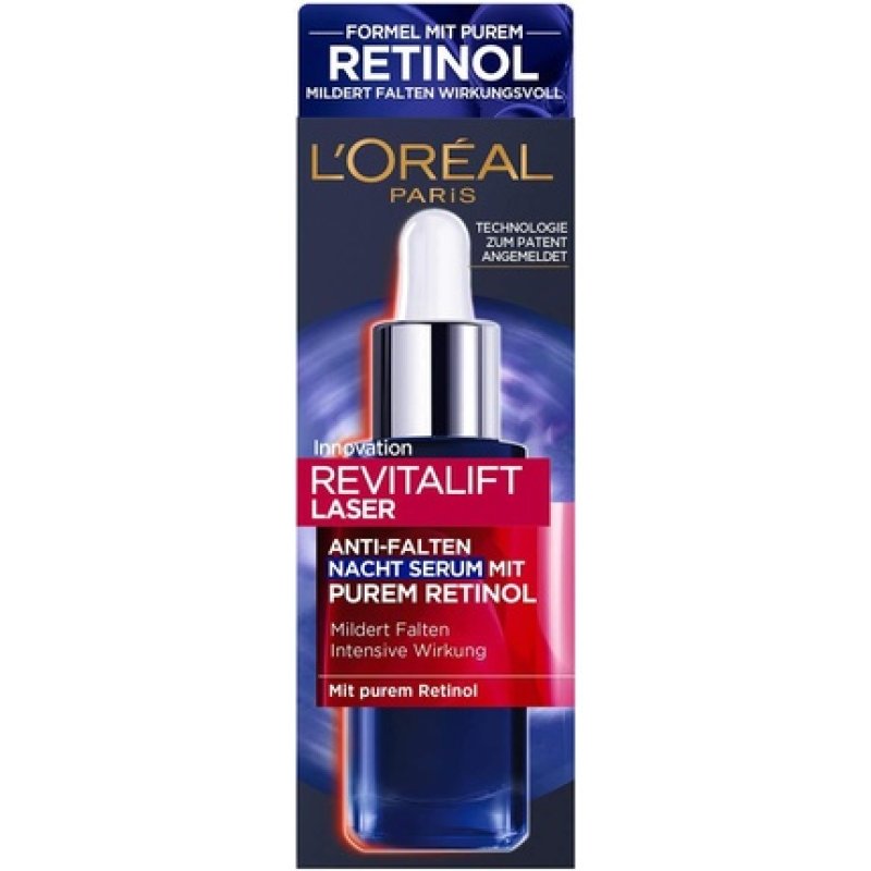 L'Oréal Paris Revitalift Laser Anti-Wrinkle Night Serum with Pure Retinol, Vitamin A, Nourishing Oil and Hyaluronic