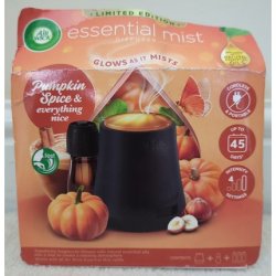Air Wick Essential Mist Aroma Diffuser Kit Pumpkin Spice & Everything Nice