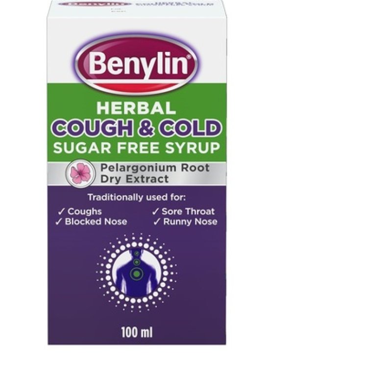 Benylin Herbal Cough & Cold Sugar Free Syrup 100ml