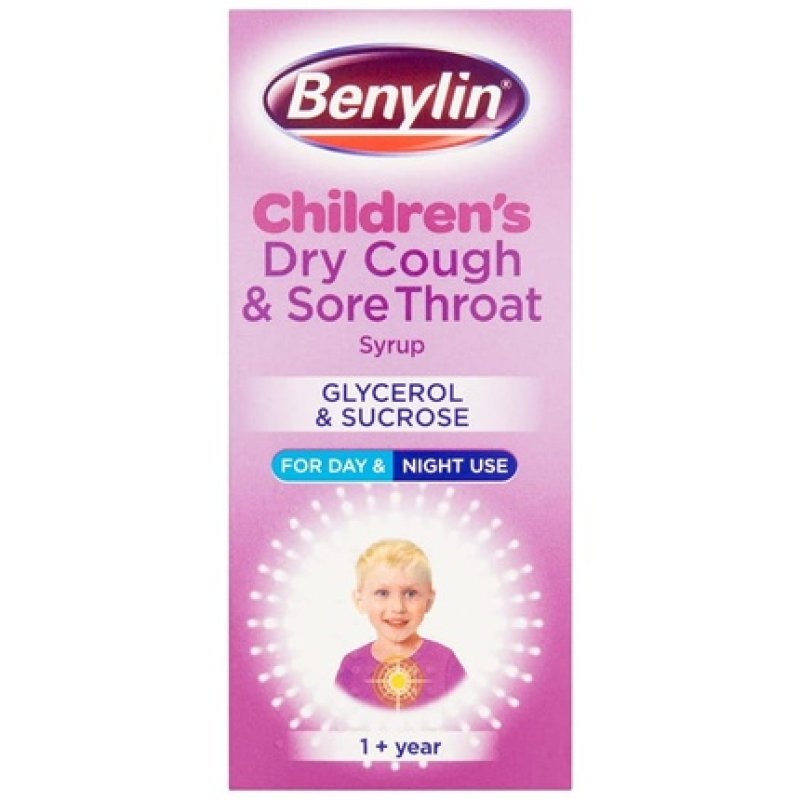 Benylin Children's Dry Cough and Sore Throat Syrup 125ml