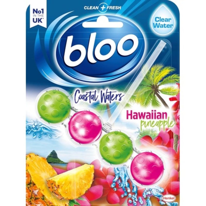 Bloo Toilet Rim Block Coastal Waters Hawaiian Pineapple 50g