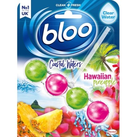Bloo Toilet Rim Block Coastal Waters Hawaiian Pineapple 50g