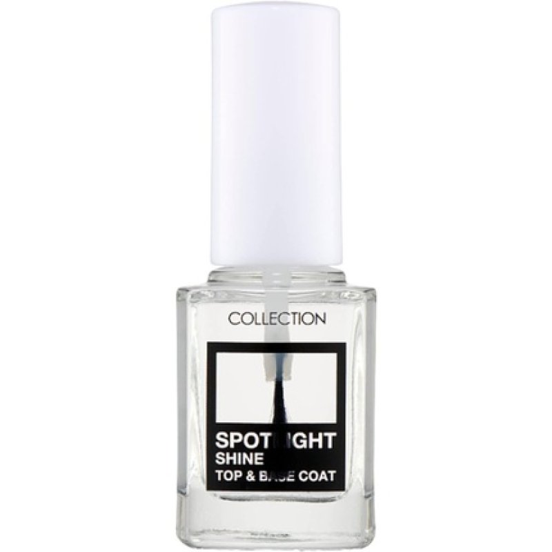 Collection Cosmetics Long Lasting Spotlight Shine Nail Polish Colour Top And Base Coat 105ml