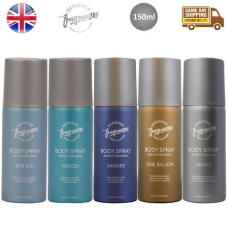 Designer Fragrances Body Spray Instant Freshness Fragrance 150ml