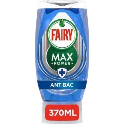 Fairy Maxpower Antibacterial Washing Up Liquid 370ml
