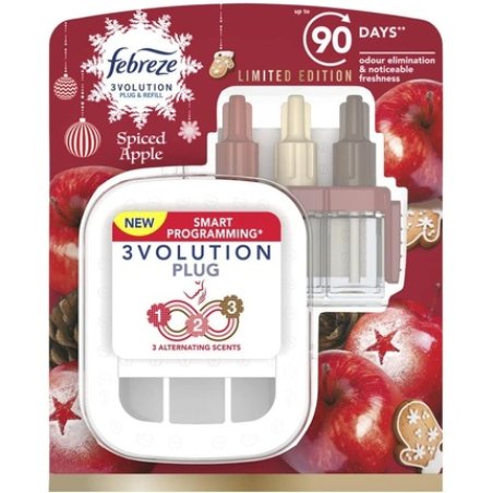 Febreze 3volution Plug Starter Kit & Refill Spiced Apple 1 Count
