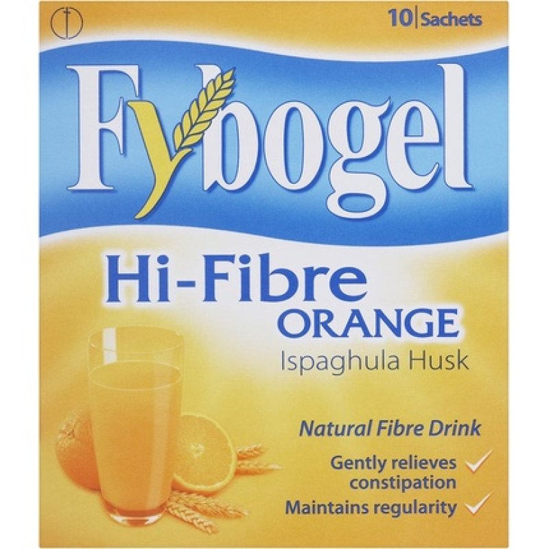 Fybogel Natural Hi-Fibre Orange Fibre Drink Sachet 3.5g - Pack of 10