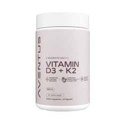 Aventus Supplements Vitamin D3 K2 30 Capsules
