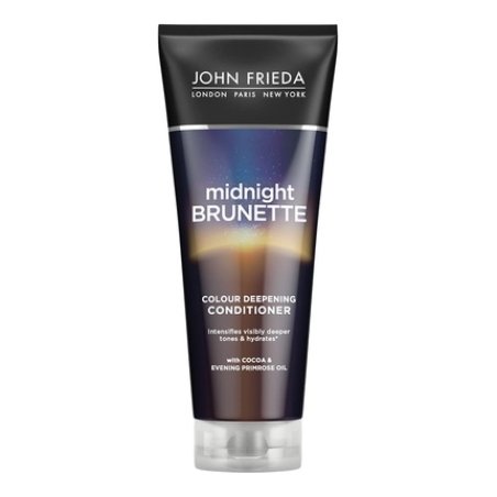 John Frieda Midnight Brunette Color Deepening Conditioner 250ml for Dull Brunette Hair