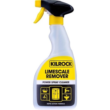 Kilrock Power Spray Limescale Remover 500ml - For Baths, Shower Surrounds, Sinks and Taps