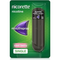 Nicorette QuickMist Cool Berry Mouth Spray Nicotine Mouth Spray 150 Sprays Quit Smoking and Stop Smoking Aid