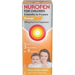 Nurofen for Children Orange Oral Suspension Ibuprofen 100ml