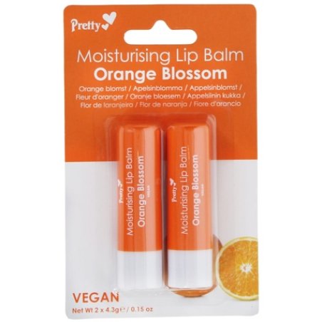 Luxury Beauty Wholesale B2b Online Pretty Moisturising Lip Balm Orange Blossom 2 Pack 2x43g