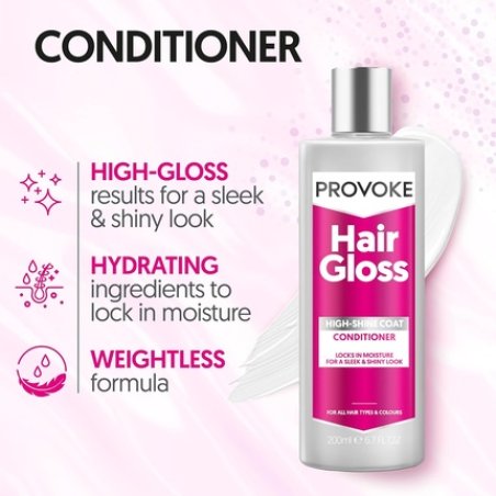 Provoke Hair Gloss Highshine Coat Conditioner 200ml Mirror Shine
