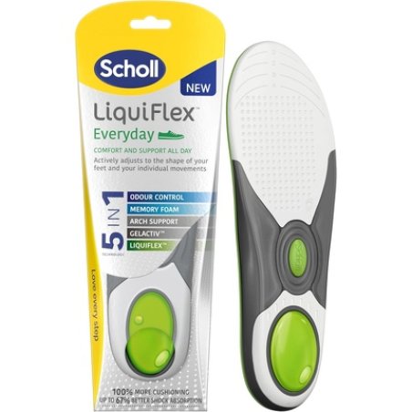 Scholl Liquiflex Everyday Insoles for Women 5-in-1 Supportive Insoles