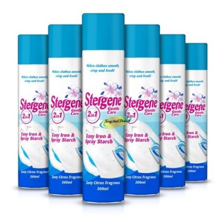 Stergene Gentle Care 2 In 1 Easy Iron & Spray Starch Fresh Citrus 300ml