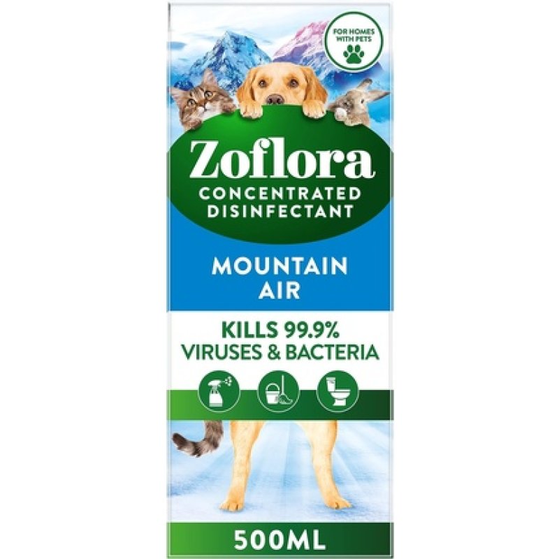 Zoflora Fresh Home Mountain Air 500ml Concentrated 3-in-1 Multipurpose Disinfectant 500ml