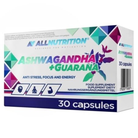 Allnutrition Ashwagandha Guarana 30 Capsules