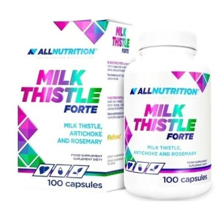 Allnutrition Liver Health Forte Milk Thistle Detox Formula 100 Natural Support Capsules