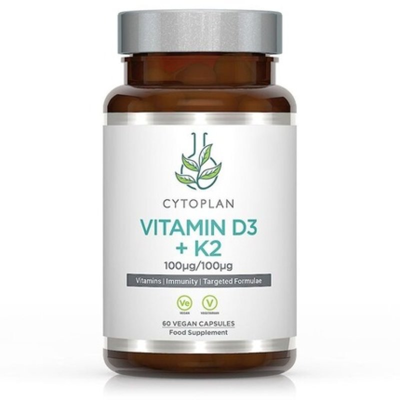 Cytoplan Vitamin D3 K2 60 Vegetable Capsules