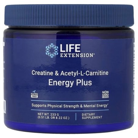Life Extension Creatine & Acetyllcarnitine Energy Plus 233g