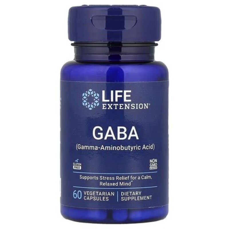 Life Extension Gaba 60 Vegetable Capsules