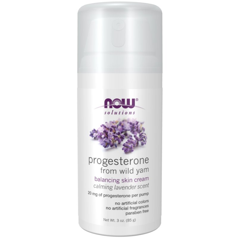 NOW Foods Progesterone from Wild Yam 85 g Crème Femmes