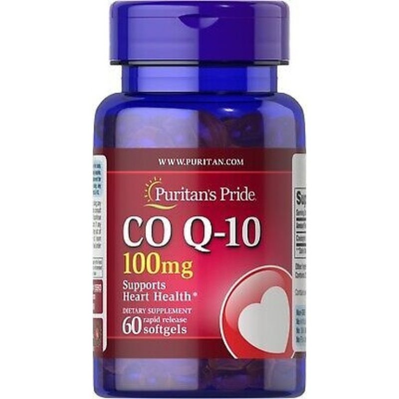 Puritan's Pride Coenzyme Q10 100mg 60 Softgels