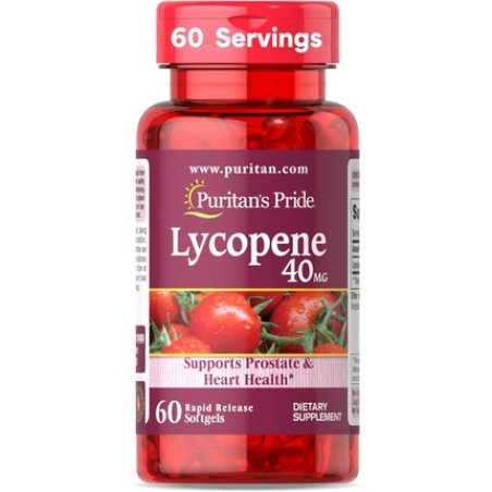 Puritan's Pride Premium Lycopene 40mg Dietary Supplement for Prostate