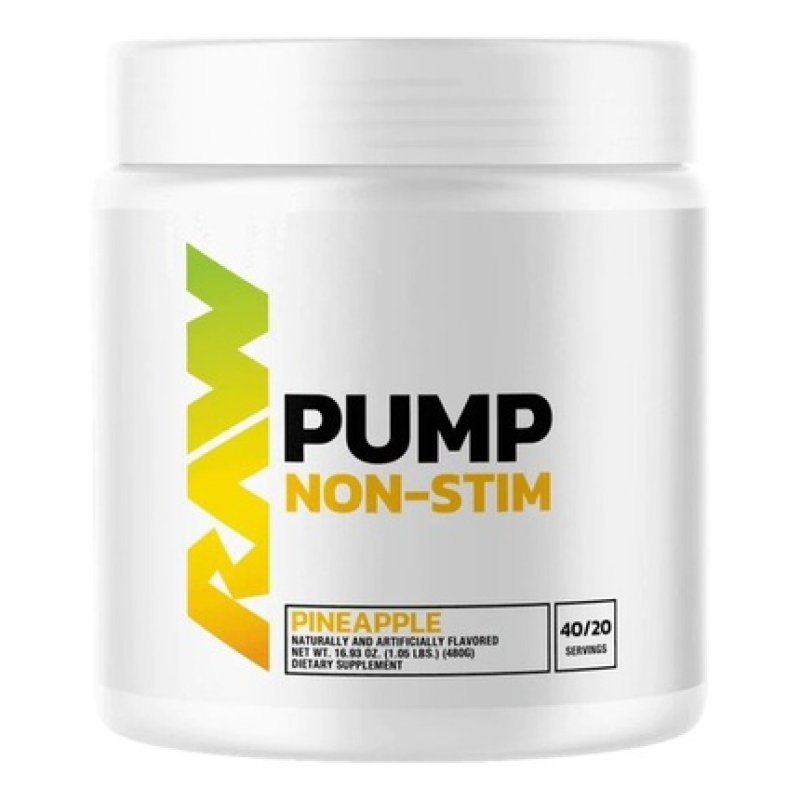 Raw Nutrition Pump Nonstimulant Pineapple 480g