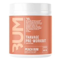 Raw Nutrition Thavage Preworkout Peach Bum 520g