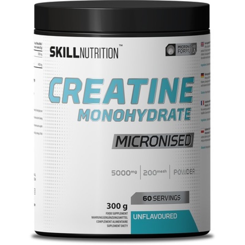 Skill Nutrition Micronised Creatine Monohydrate Unflavoured 300g